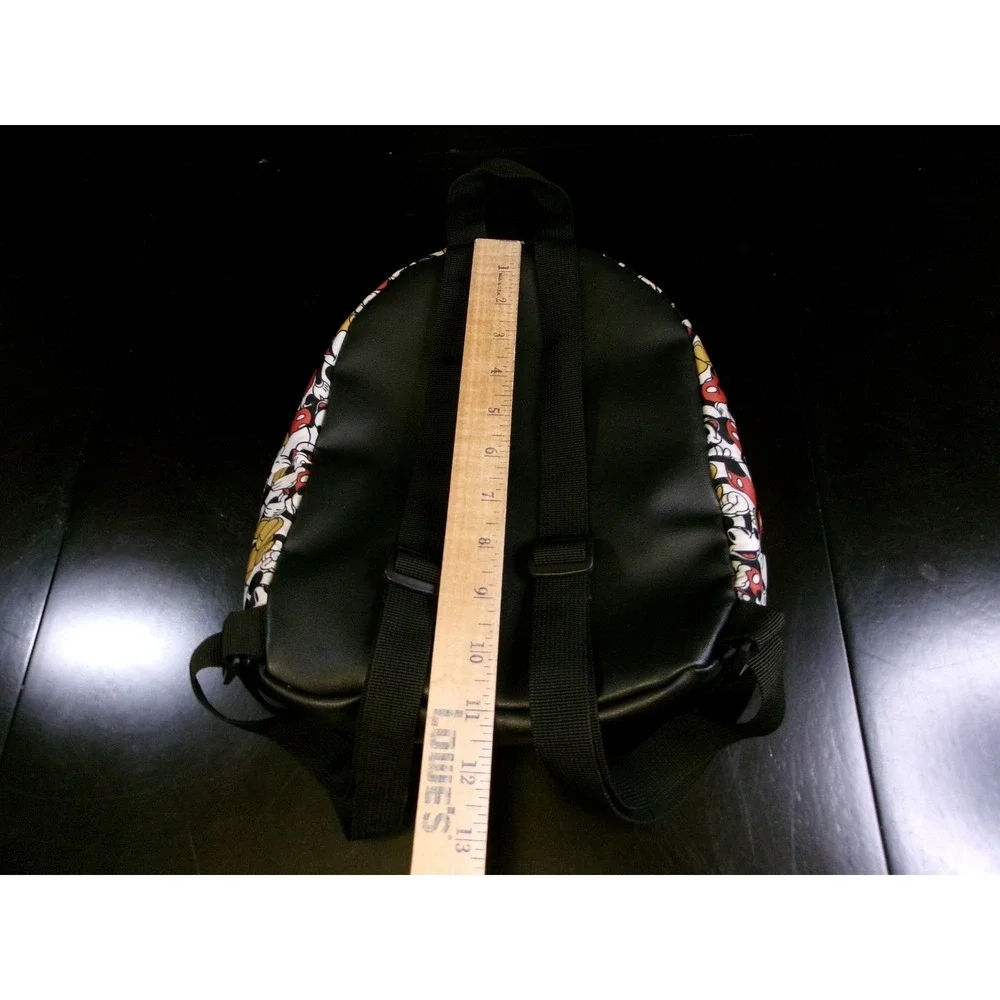 Disney Mickey Mouse Mini Backpack Bioworld All‎ Over Print White Black Red Bag